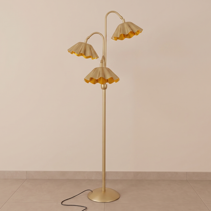 Floor Lamp 3-Light Flower Modern Floral Standing Lamp for Living Room, Bedroom Scandinavian Vintage Style, Metal Floor Lighting Home decor