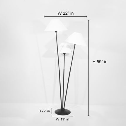 Luxe Lighting: The Allure of a Red Triple Shade Lamp Rose Gold