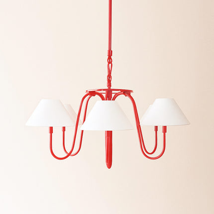 Red Radiance: A Chandelier that Defines Elegance Red