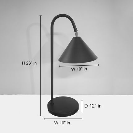 unique desk lamp handcrafted table lamp for stylish workspace matte black