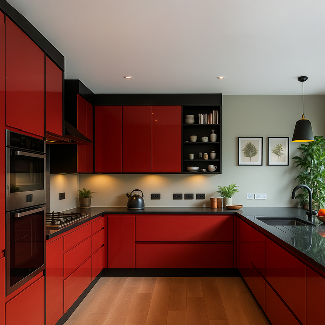 Matte Black Modern Pendant Light: Aluminum & Steel Hanging Light matte black