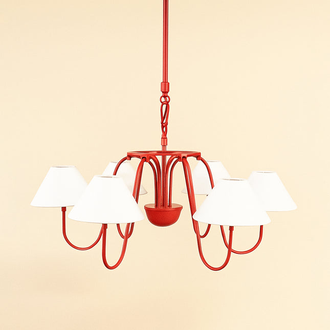 Red Radiance: A Chandelier that Defines Elegance Red