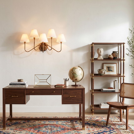 Unfold timeless elegance with the Brown Antique wall sconce masterpiece Brass Golden