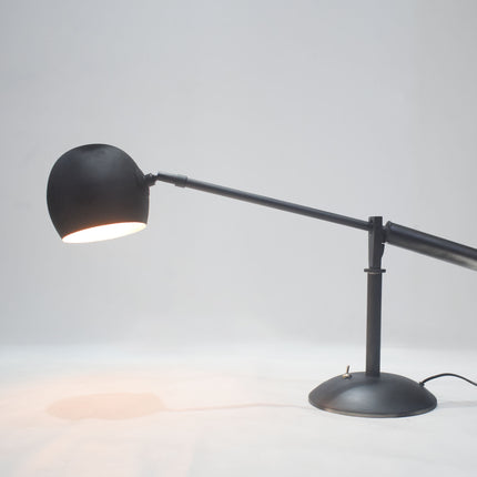 Table Lamp – Minimal Matte Black Adjustable Desk Lamp with Sleek Dome Shade | Modern Industrial Reading and Workspace Lighting