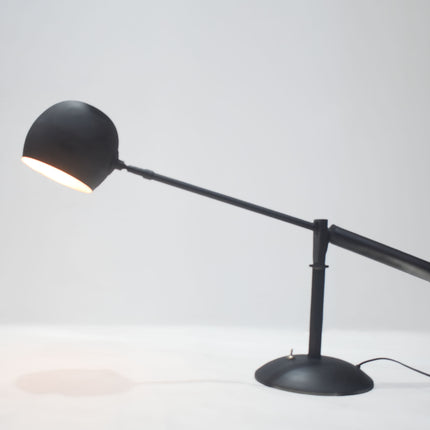 Table Lamp – Minimal Matte Black Adjustable Desk Lamp with Sleek Dome Shade | Modern Industrial Reading and Workspace Lighting