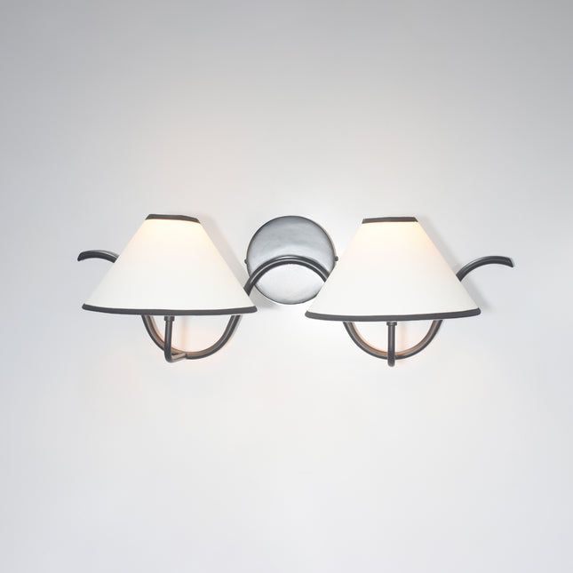 A masterpiece of modern lighting — sleek, bold, and matte black.
