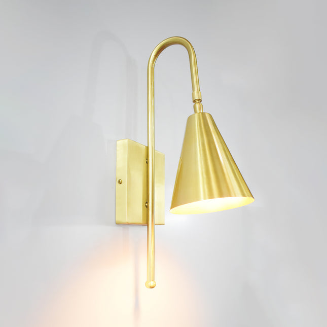 Create your golden moment with our Gold Brass wall sconce
