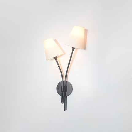 Handcrafted Matte Black Wall Sconce Rustic and Modern Light Fixture