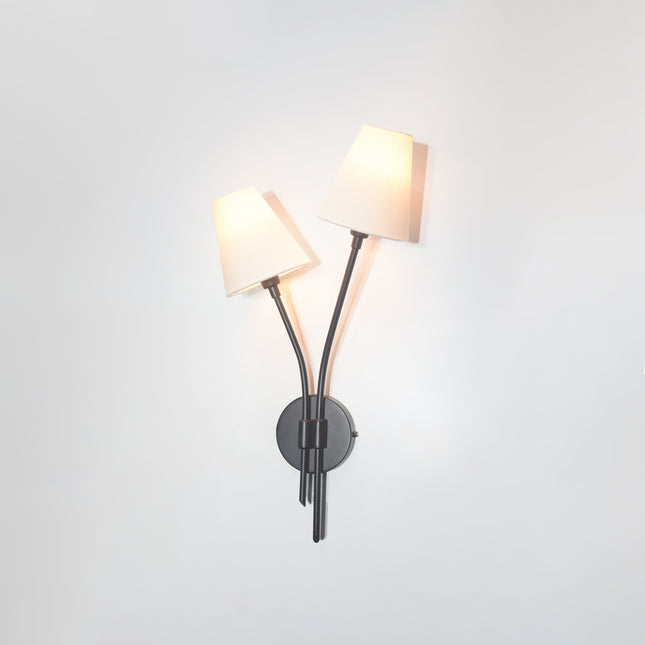 Handcrafted Matte Black Wall Sconce Rustic and Modern Light Fixture