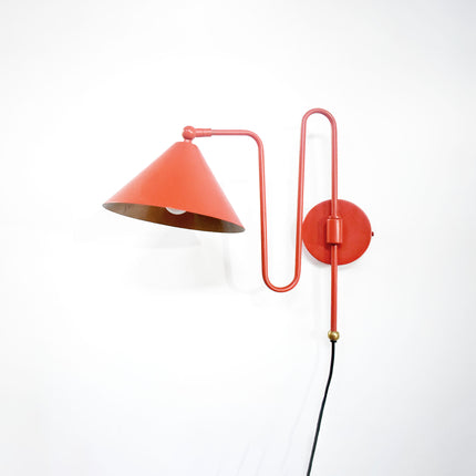 Sculpted Luxury — the Red Wall Sconce