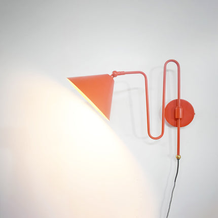 Sculpted Luxury — the Red Wall Sconce