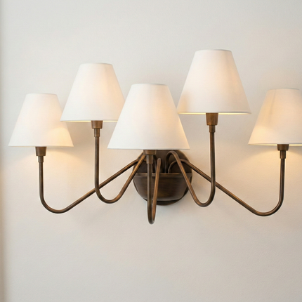 Unfold timeless elegance with the Brown Antique wall sconce masterpiece Brass Golden