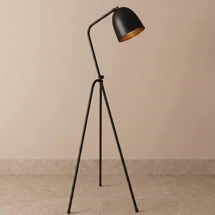 Floor Tripod Lamp Black Standing Light, Modern Floor Lamp for Living Room, Bedroom, Reading Corner Office, Mid Century Tripod Lighting Decor