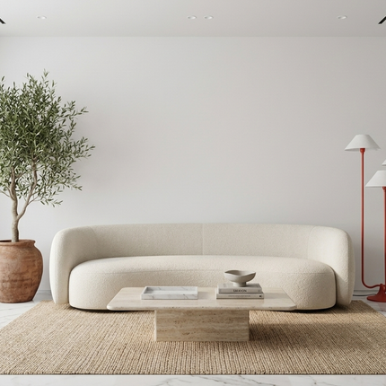 Floor Lamp with Modern Red Triple Shade 3 Light Standing Lamp Contemporary Red Floor Light Minimalist Room Triple Shade Standing Home Light