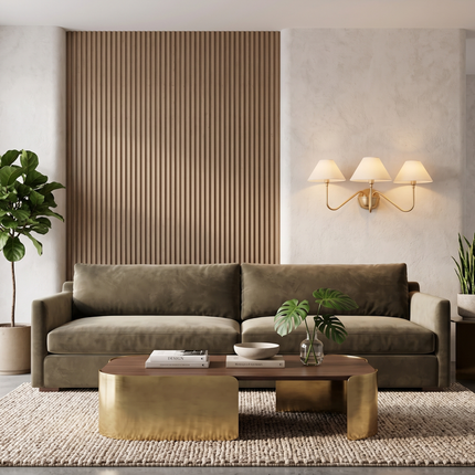 3 Light Gold Wall Sconce, Brass Wall Lamp with White Fabric Shades, Modern Vanity Lighting, Bedroom Wall Light, Dining Room Sconce, Elegant