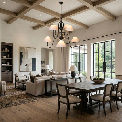 A centerpiece of timeless grandeur, the Matte Black finish adds pure luxury to your décor.