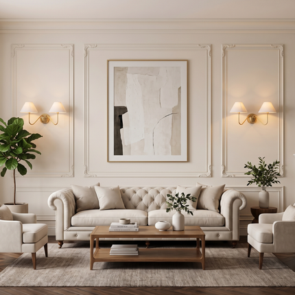 Gold Brass Double Wall Sconce, Elegant 2 Light Wall Lamp with White Shades, Luxury Bedroom Lighting for Refined Home Interiors Décor Options