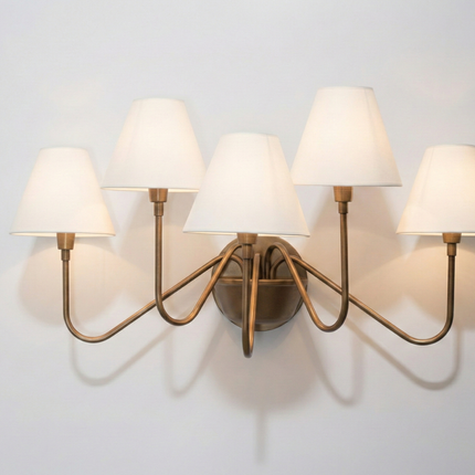 Unfold timeless elegance with the Brown Antique wall sconce masterpiece Brass Golden
