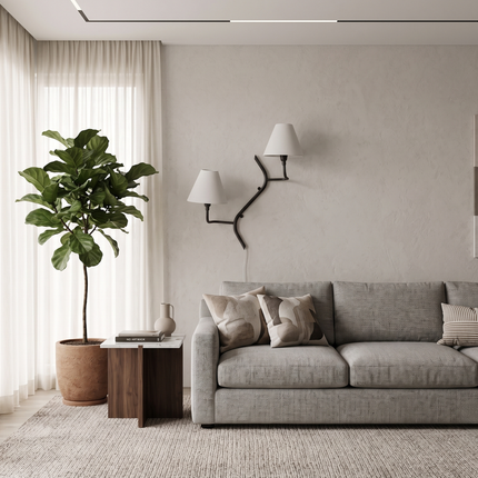 Wall Light Matte Black Branch Arm Sconce, Minimalist Nordic Double Wall Fixture, Modern Designer Interior Accent Lighting design lamp