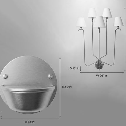 Wall Light Contemporary Matte Black Multi Light Fixture, Artistic Minimalist Lamp with Elegant White Shades, Modern Nordic Interior Lighting