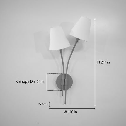 Illuminate your home with the regal charm of the Brown Antique wall sconce.