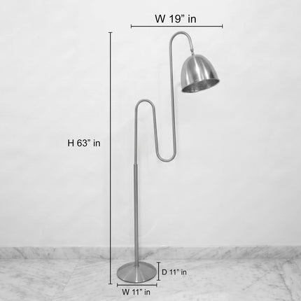 Floor Lamp with Modern Sculptural Standing Light,Bold Red Statement Lamp, Artistic Reading Lamp for Living Room Bedroom Decor home Item