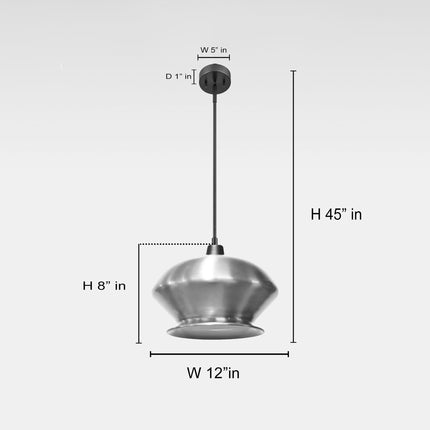 Golden Hanging Lamp: Vintage Metal Pendant Light golden