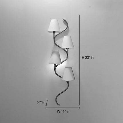 The Gold Brass wall sconce — where sophistication meets light.