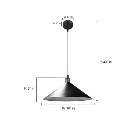 Matte Black Pendant Light: Handmade Minimalist Ceiling Lamp matte black